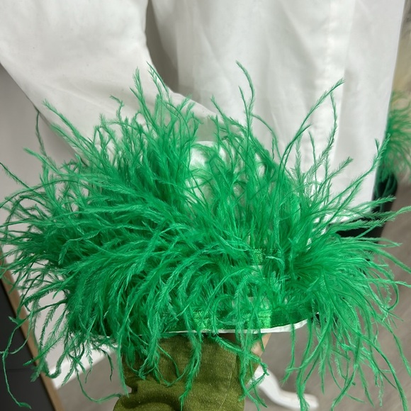 Poplin Oversized Feather Cuff Shirt - Picture 6 of 9